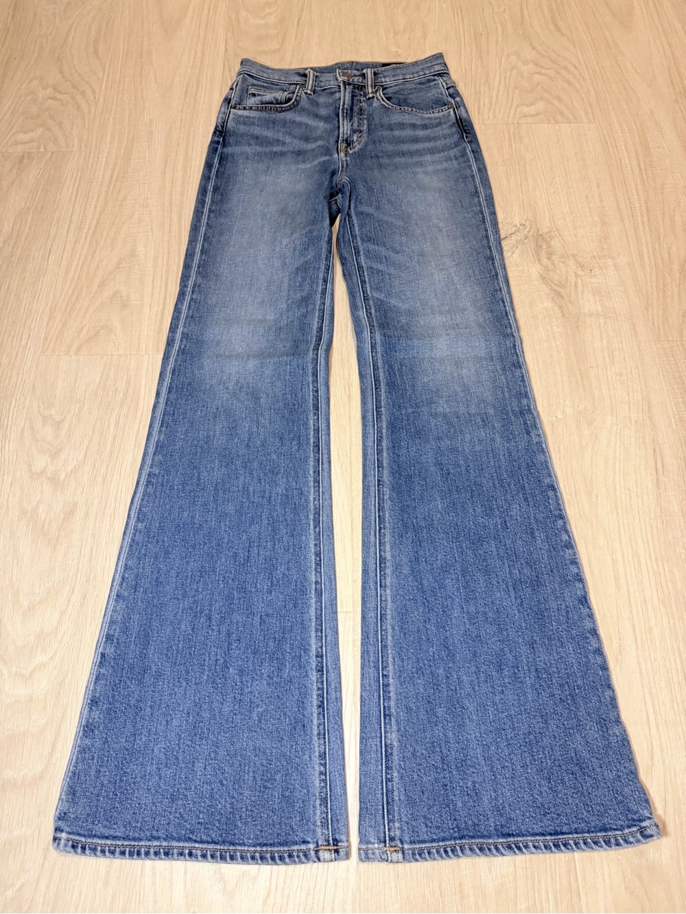 VINCE Women's Wide-Leg Blue Jeans